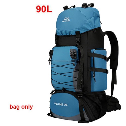 80/90L Travel Bag Camping Backpack Hiking Climbing Bags Large Capacity Sport Bag - Picture 37 of 39
