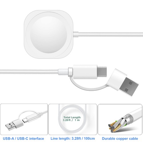 Chargeur Magnétique Sans Fil Pad pour Samsung Galaxy Watch Ultra/7/6/5/4/3/Active 2 - Photo 20 sur 23