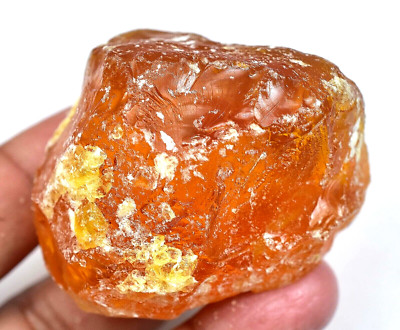237.50 CT Natürlich Baltisch Karamellbonbon Ei Eigelb Bernstein Facettiert Rough