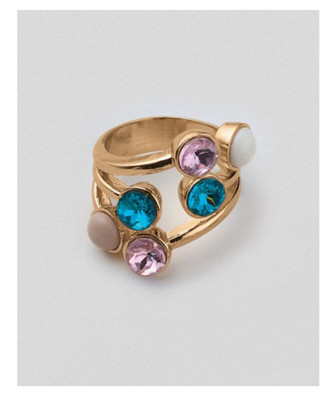 Avon Studio 1886 Acqua Rose Jewels Ring-Size 8-New In Box