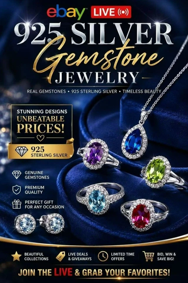 💎 LIVE925 sterling silver gemstone Jewelry Special Sale | 💖 Limited Deals