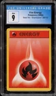 Pokemon Fire Energy Base Set 1st Edition SPANISH #98 CGC 9 Mint