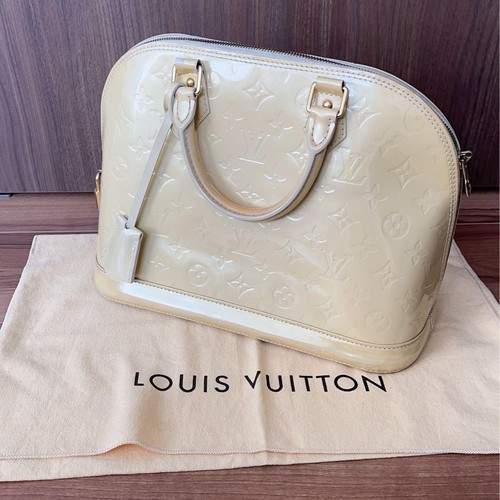 Louis Vuitton Monogram Vernis Alma Bag Designer Handbag Luxury Leather Iconic