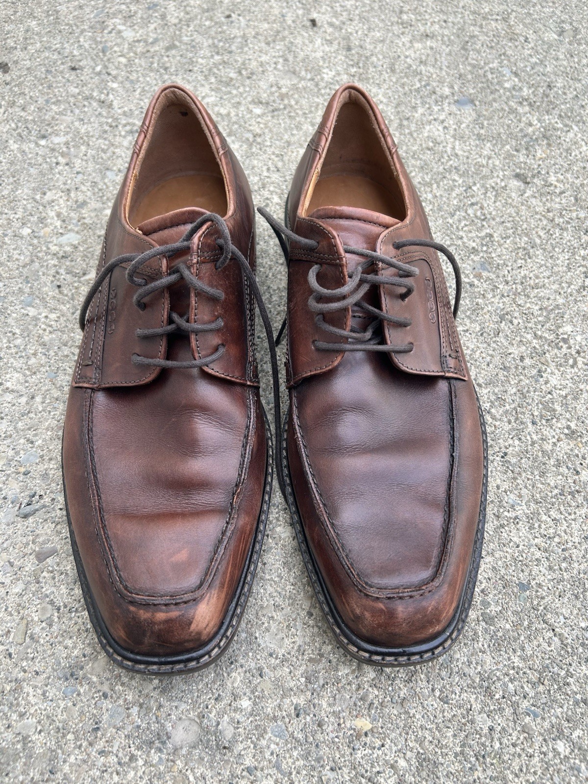SAOLA Scarpe eleganti Oxford ECCO uomo taglia 9 EU43 Shock Point MOLTO PULITE eleganti o casual