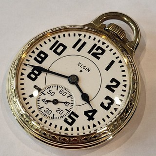 F66 AWESOME MINTY 1946 16s ELGIN 21j B W RAYMOND GRADE 590 RUNNING A BEAUTIFUL!