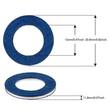 20-pack Oil Drain Plug Gasket 90430-12031 Crush Washer For Toyota Prius Tundra 20-pack Oil Drain Plug Gasket 90430-12031 Crush Washer For Toyota Prius Tundra