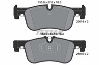 Bremsbelagsatz Scheibenbremse Q+ Textar 2501401 FüR BMW F20 F21 F22 F23 F87 1Er