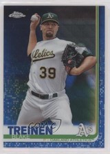 2019 Topps Chrome Blue Wave Refractor 1/75 Blake Treinen #144 0t3l