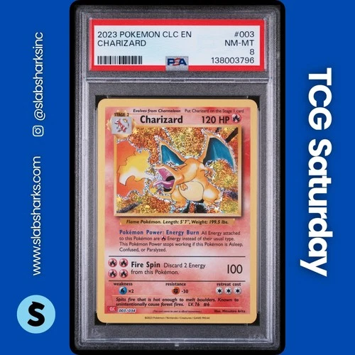 2023 POKEMON CLASSIC COLLECTION CHARIZARD HO OH EX DECK #003/034 CHARIZARD PSA 8