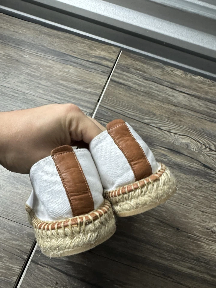 Scarosso Made In Italy Suede Leather Loafers Brown Tan White Size 9 Eu 42 - Image 4 of 4