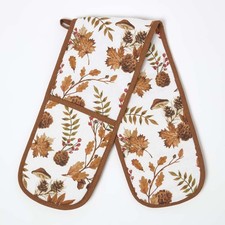 Christmas Double Oven Gloves Heat Resistant and Tea Towels Kitchen Mitts