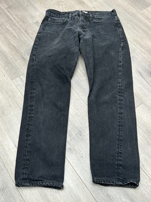 Reiss Slim Jeans Women 30 Black Washed Straight Leg Chic Denim Classic Basic