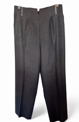 Gianfranco Ferré Women s Wool Tailored Pants Gray High Fashion Vintage Italy