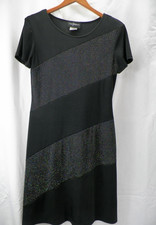 John Roberts Vintage Women's 1990s Made in the USA Black Stretch Dress Sz 12