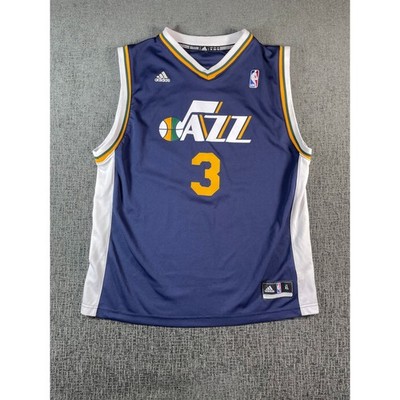 Adidas Utah Jazz Trey Burke 3 NBA Jersey Mens XL Navy Blue Basketball Swingman