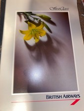 BRITISH AIRWAYS FIRST  CLASS MENU RARE KINGST...