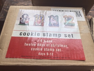 Ellie's Kitchen 12 Days of Christmas Cookie Stamps Days 9 10 11 12 New Sealed