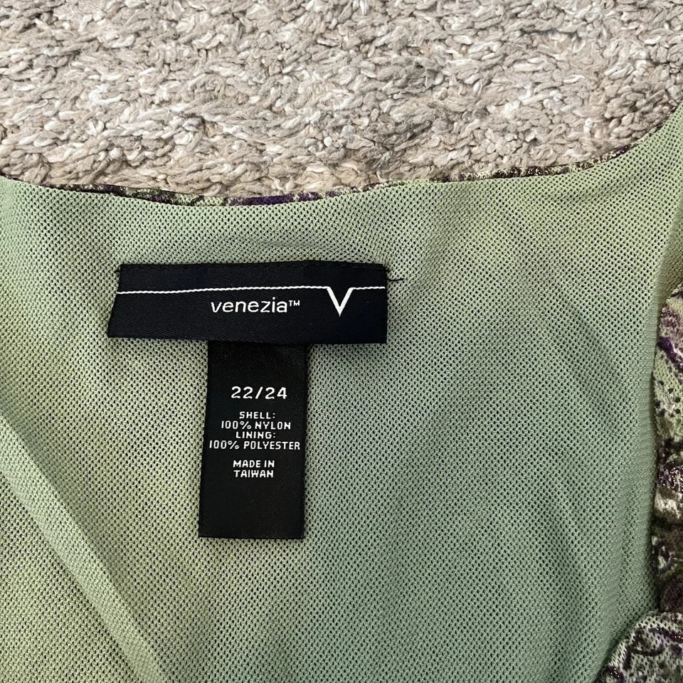 Top Venezia Babydoll Verde Paisley Malla Pañuelo Dobladillo Cabricho Hada Y2K Años 90 22/24 Foto 3 de 4