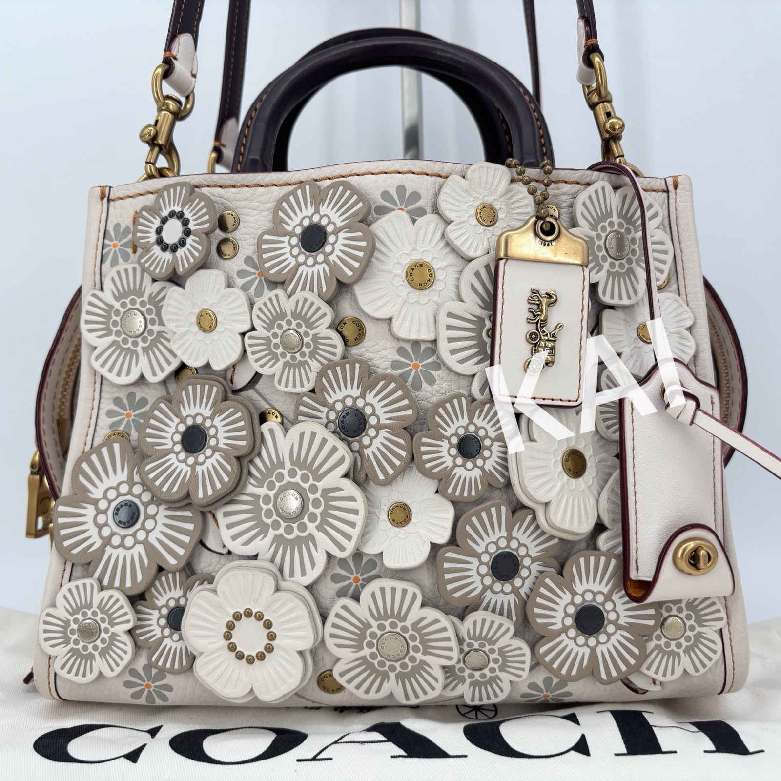 COACH Rogue 25 Tea Rose Handbag Tote Bag 58840 Authentic Item Shipped from Japan