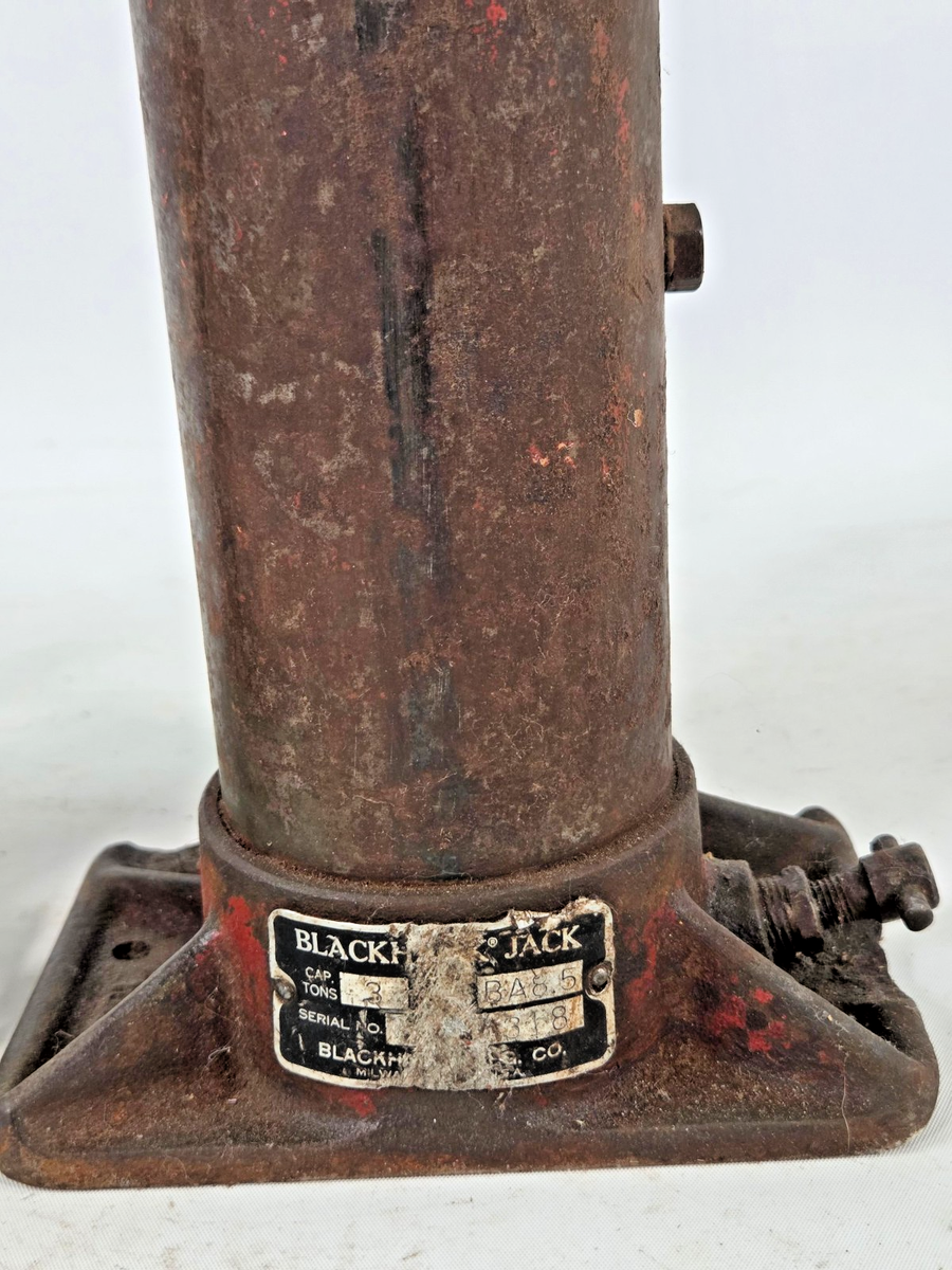 Lot Vintage Blackhawk BA 8.5 3 Ton Bottle Jacks Car Marked Metal