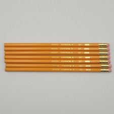 Dixon Oriole 287 Pencils # 2HB Qty (7) Vintage Made in USA Unsharpened Unused