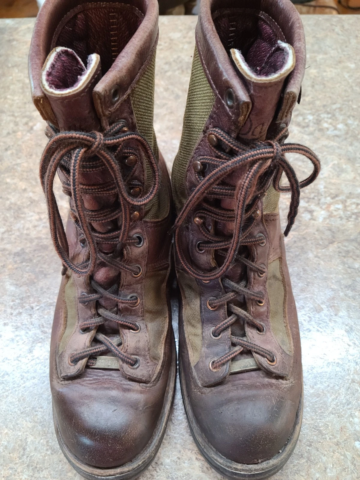 Danner Sierra 8" Goretex 200g Boots Womens 9 M Brown/Green, USA Made, Goretex