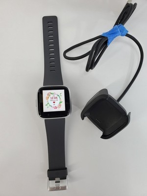 Fitbit Versa Lite FB415 Fitness Smartwatch Activity Tracker Gray Band