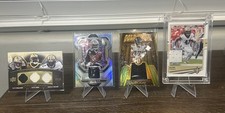 New Orleans Saints (4) Card Patch Lot - Olave; McCalister, Bush, Colston Kamara