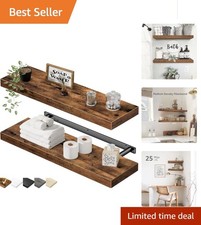 Heavy Duty Floating Shelves - 23.6" Wall Mounted Storage for Bathroom  Kitchen