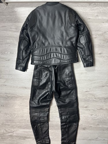 Skintan Real Leather Motorcycle Jacket & Pants Set Jump Suit Woomen's Size M - Picture 18 of 24