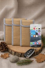 3 Pack - Faraday Phone Pouch – Signal Blocking RFID/Cell/WiFi/GPS Shielding Bag