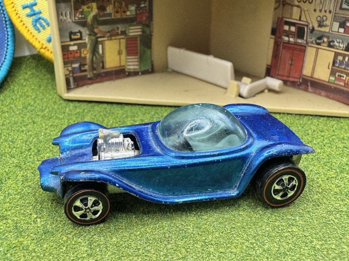 1967〜1968 Hot Wheels レッド•パイソン(アクアブルー) 1968 Hot Wheels Redline Beatnik Bandit Blue White Int. Hong Kong