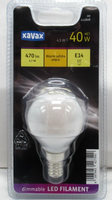 Xavax Led Filament Dimmbar E14 4,5W=40W 470Lm Warmweiß 2700K 427540