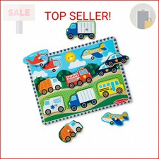Melissa & Doug Fresh Start Peg Puzzle Vehicles B008 for sale