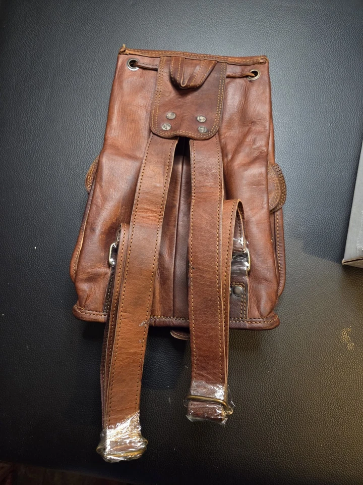 The Cottage 皮革迷你背包 - 棕色 全新 美丽 — 第 2/4 张图片