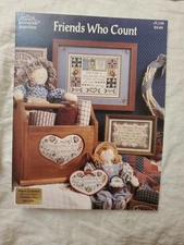 Friends Who Count Country Sampler Cross Stitch Pattern Free Ship