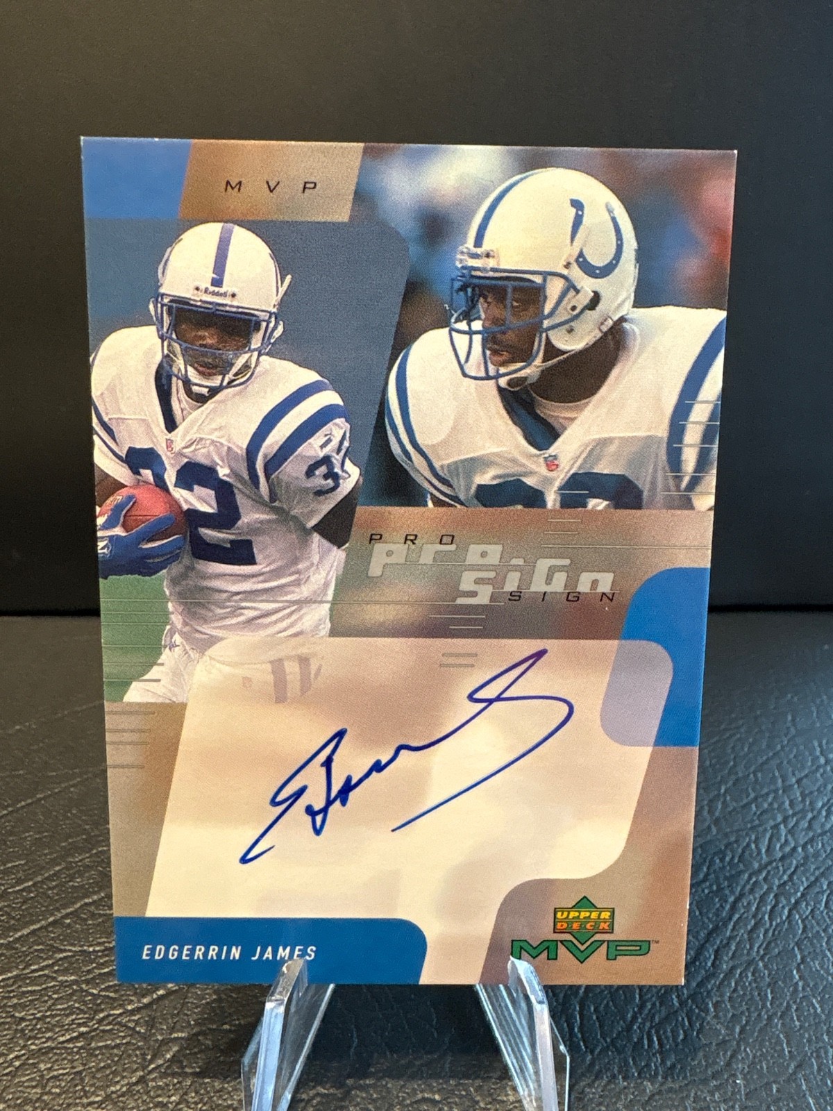 Edgerrin James 2000 Upper Deck MVP - Prosign #EJ (AU)