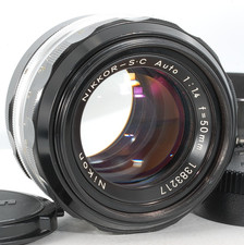 Nikon NIKKOR-S.C Auto 50mm F1.4 Non Ai MF Lens W/ Hood Exc 5 from Japan 217 