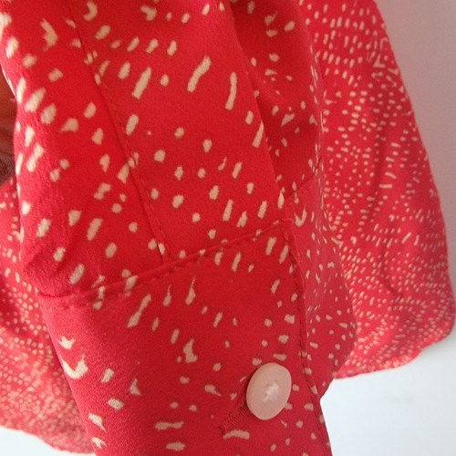 Top tunica donna popover Lauren Ralph Lauren taglia M manica lunga carriera rosso - Foto 6 di 8