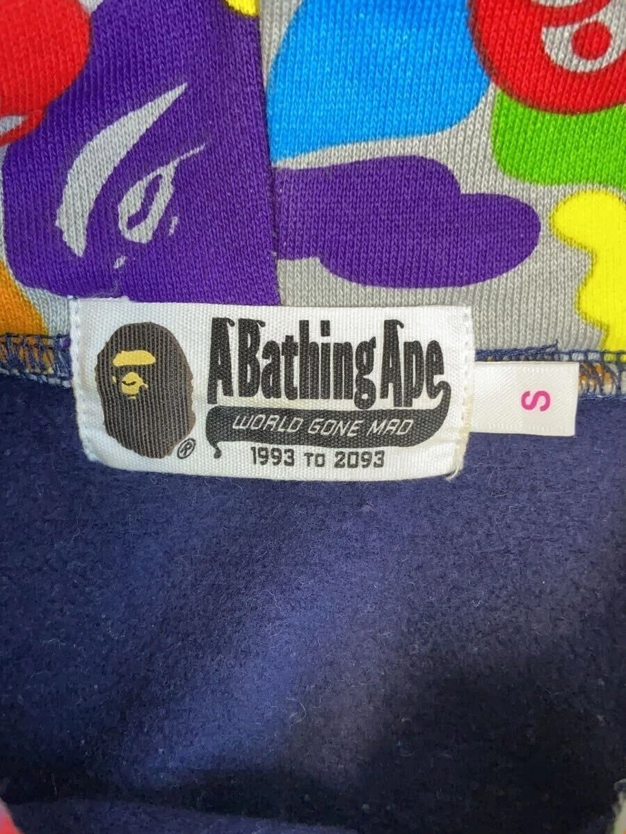 A BATHING APE (BAPE) Felpa con cappuccio A BATHING APE navy S usata
