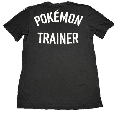 Adidas Pokémon Trainer Tee Small Black Graphic Shirt Pikachu