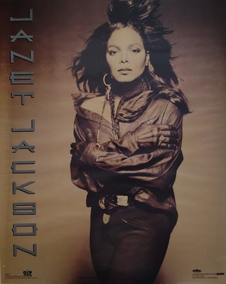 90s vintage poster「Janet Jackson」 Vintage Janet Jackson 1990s Poster WINTERLAND PUBLICATIONS 16