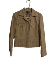 CHAPS EST 1978  JACKET WOMEN 97 % COTTON 3% ELASTANE 100 POLYESTER SIZE M