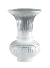 B&P Lamp Hand Cut "Greek Key" Argand Shade