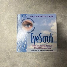 Alcon Eye Scrub Sterile Eye Makeup Remover Eyelid Cleansing Pads 30ct