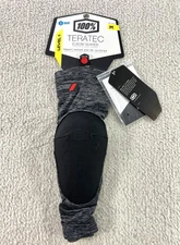 100% Teratec Elbow Guards MTB MX Level 1 Gray/Black Size Medium New