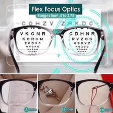 Multifocal Reading Glasses Men Women Auto Adjusting Focus Eyeglasses One Power