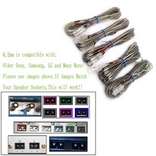 5x Home Theater 6.2mm Speaker Connectors for Older HT Sony-Samsung-LG, Plasma TV