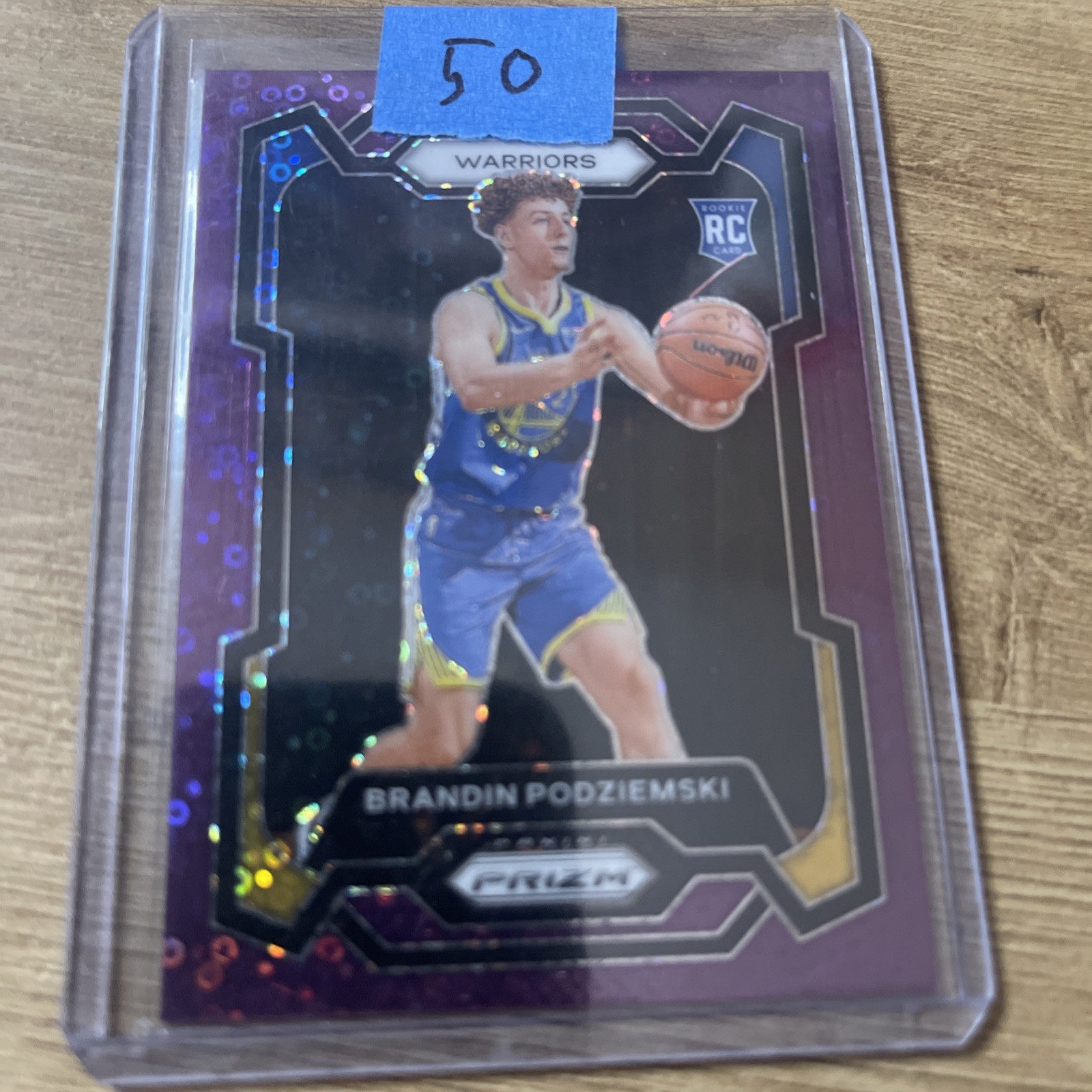 BRANDIN PODZIEMSKI 2023-24 PRIZM ROOKIE PURPLE FAST BREAK RC /75 #147