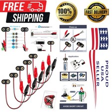 Wires Battery 9v Alligator Clips Battery Snap in Connector,5 Pcs Plastics T-T...